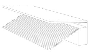 cantilever with box zone technical drawing
