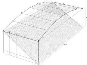 free span roof technical drawing