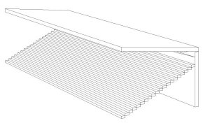 internal cantilever technical drawing