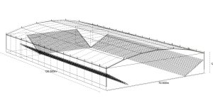 covered arena technical drawing
